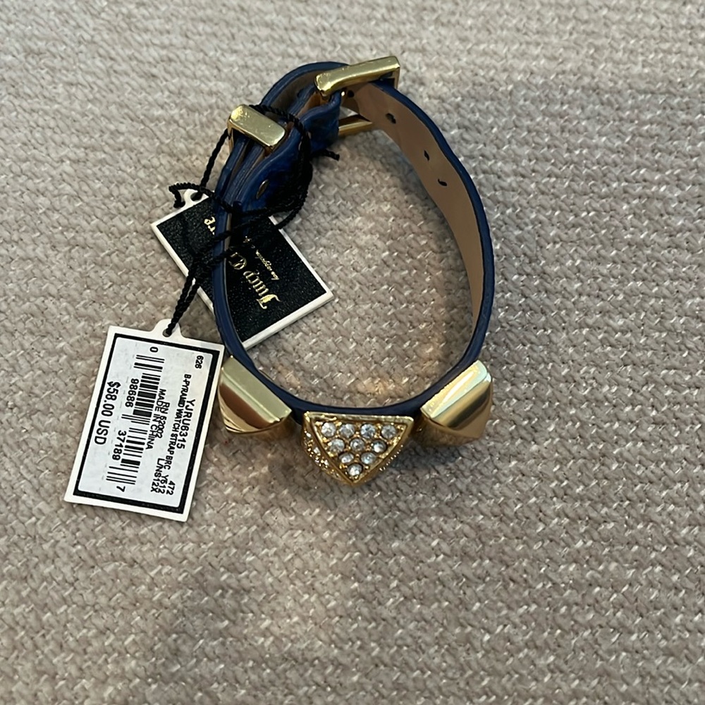 Juicy Couture Gold and Blue Bracelet